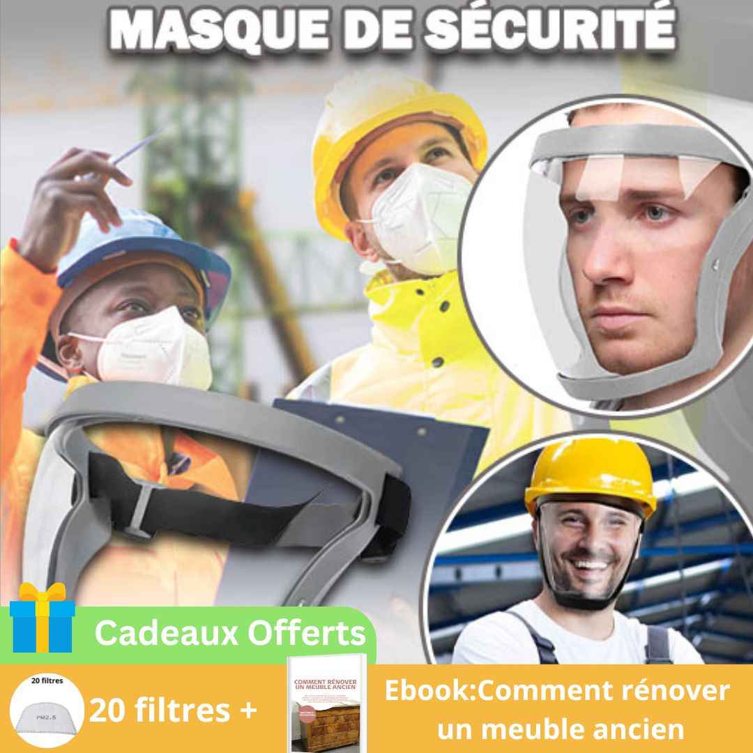 Full Screen™ | Visière de protection complète, anti-buée, multiples utilisations - BricoDream